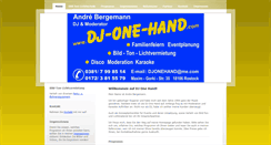 Desktop Screenshot of dj-one-hand.com