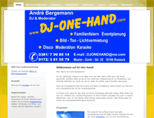 Tablet Screenshot of dj-one-hand.com